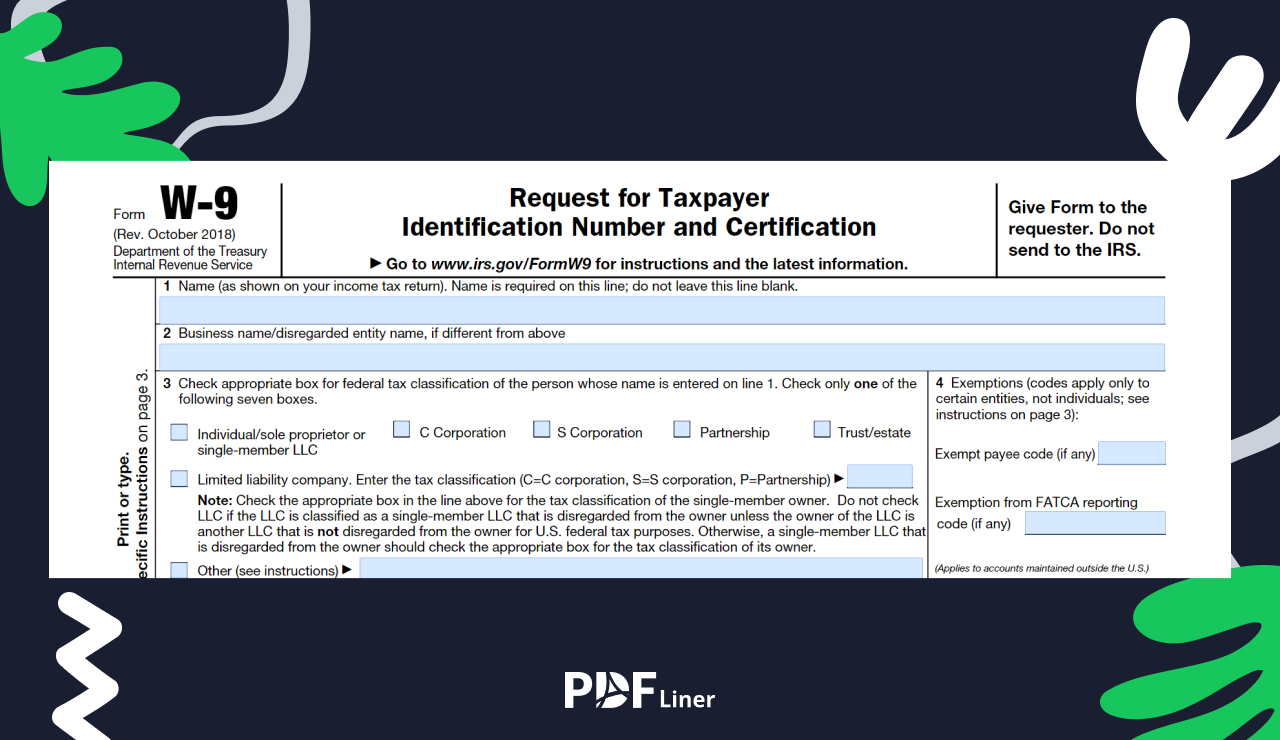 W 9 Form Template How To Fill Out A W 9 As A Freelancer