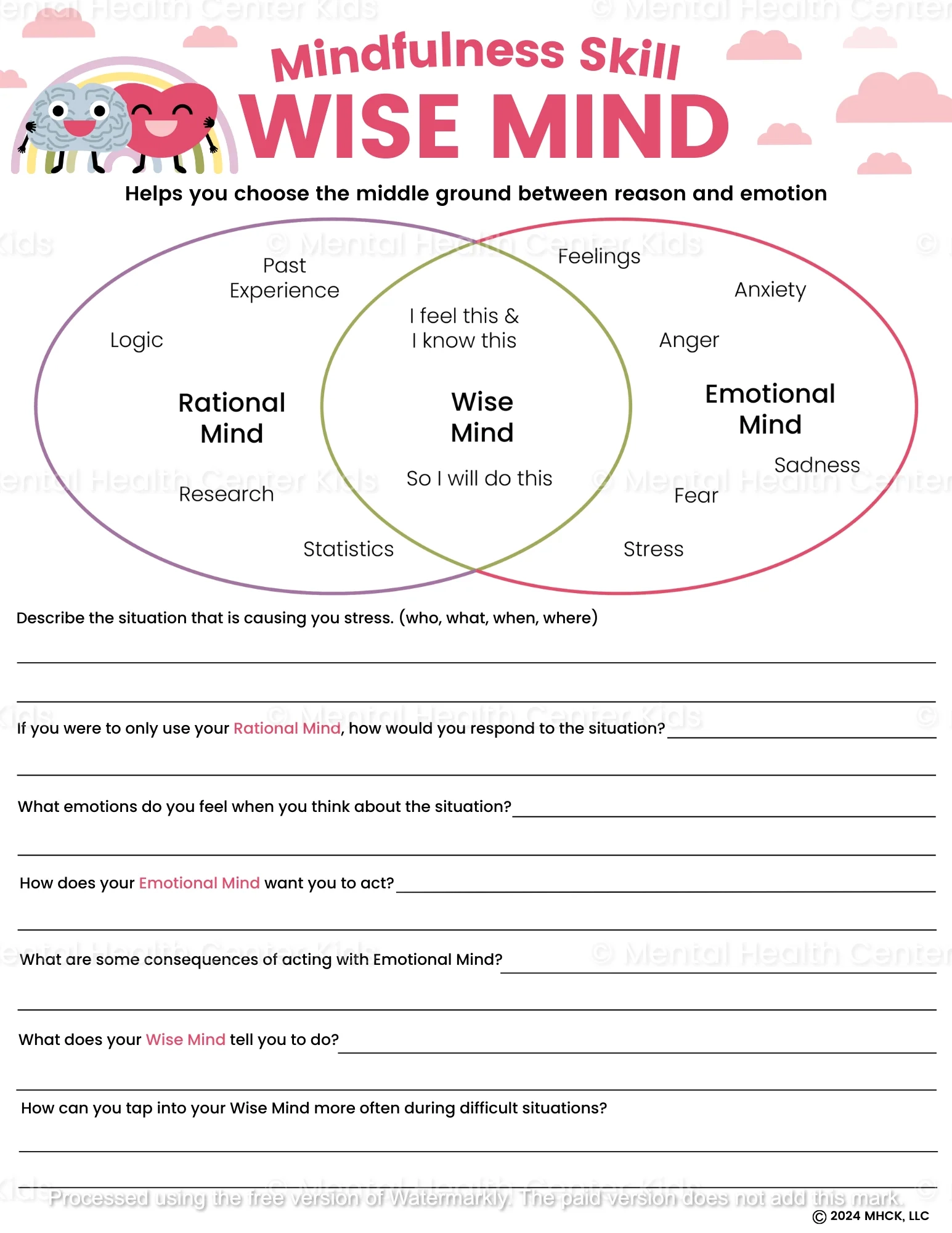 Dbt Worksheets For Adults Printable