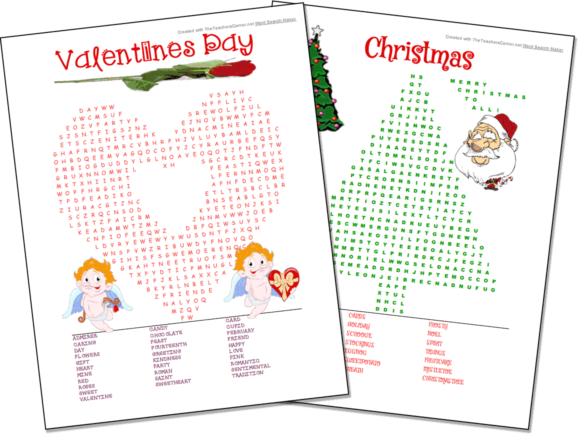 Make Cross Word Search Puzzles Free Printable