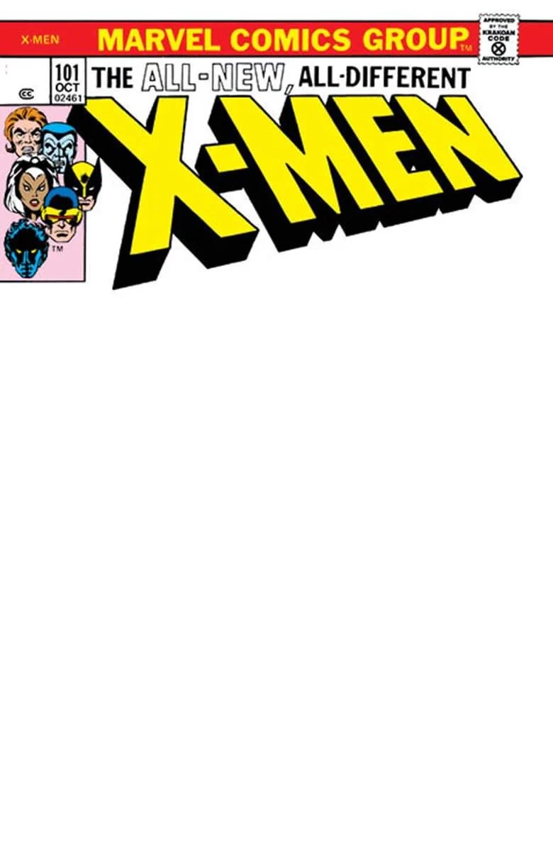 X MEN 101 FACSIMILE EDITION Exclusive Blank Sketch Variant The 