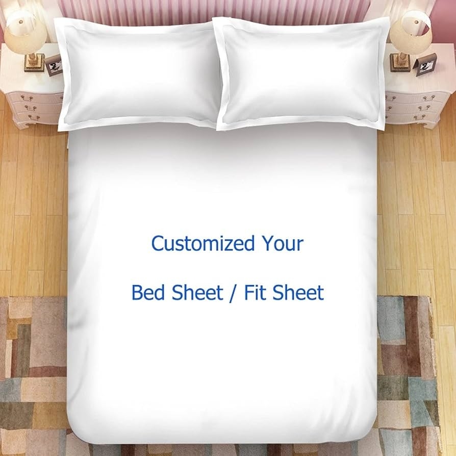 Xie Custom Photo Bed Sheet Fitted Sheets Personalised Mattress 
